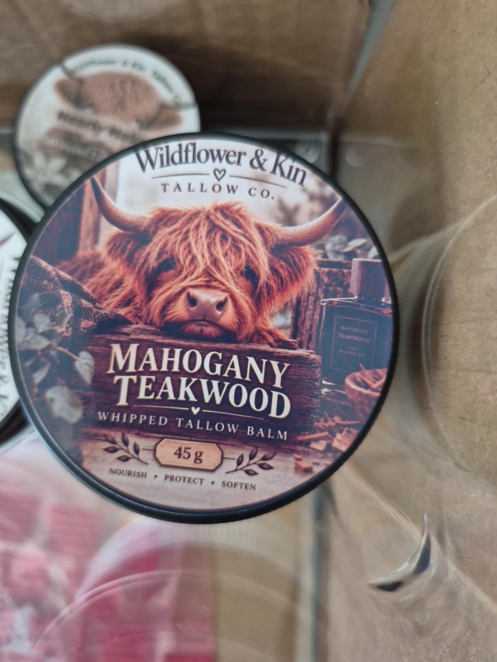 Wildflowers Mahogany Teakwood Whipped Tallow Balm